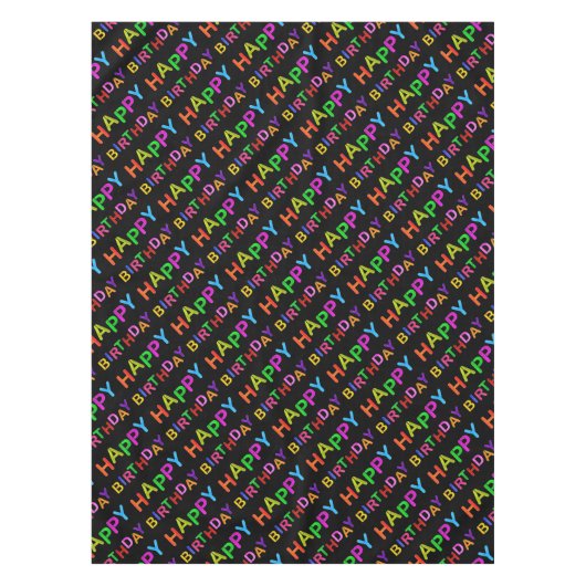 tekst voor de verjaardag tafelkleed (Voorkant)