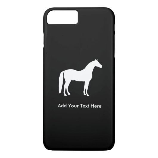 tekst voor Elegant White Horse Case-Mate iPhone Case (Achterkant)