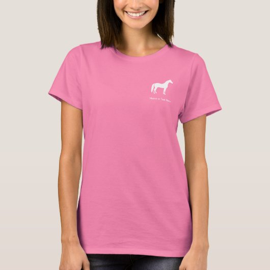  tekst voor Elegant White Horse T-shirt (Voorkant)