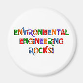 Tekst voor Environmental Engineering Rocks Magneet (Voorkant)