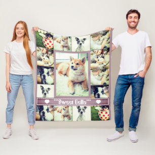 Tekst voor foto-collage van katten met sjabloon va fleece deken