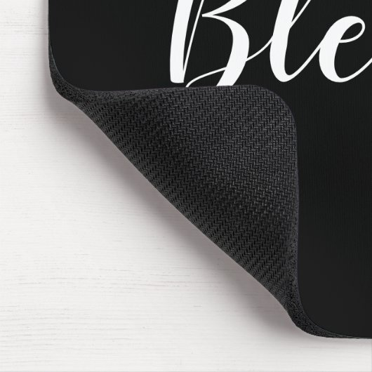 Tekst voor gebufferd zwart-wit aangepast script sc muismat (Hoek)