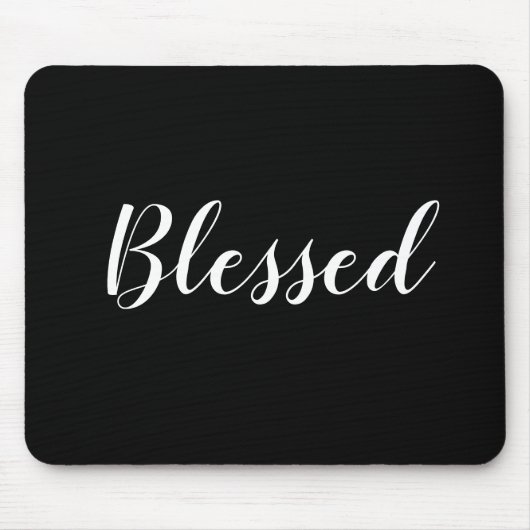 Tekst voor gebufferd zwart-wit aangepast script sc muismat (Voorkant)