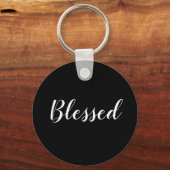 Tekst voor gebufferd zwart-wit aangepast script sc sleutelhanger (Voorkant)