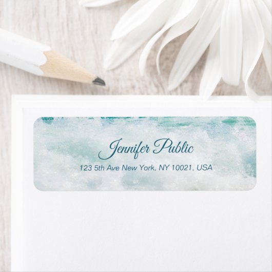 Tekst voor handgeschreven script voor segmentgolfp etiket (Insitu)