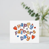 Tekst voor Happy Fathers Day Holiday Briefkaart (Staand voorkant)