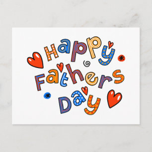 Tekst voor Happy Fathers Day Holiday Briefkaart