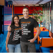  tekst voor het leven van een student t-shirt