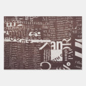 Tekst voor het verpakken van papier of ontkoppelpa inpakpapier vel (Voorkant 3)