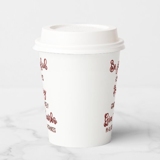 Tekst voor positieve bevestiging papieren bekers (Links)