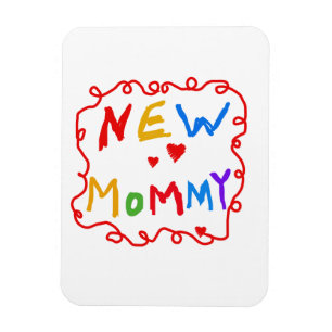 Tekst voor primaire kleuren Nieuwe mammie cadeaus Magneet