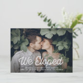 Tekst voor Retro | We hebben een bruiloft foto gem Aankondiging (Staand voorkant)