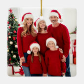 Tekst voor schrijfmachine Eerste Kerstmis Nieuw st Keramisch Ornament (Achterkant)