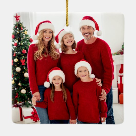 Tekst voor schrijfmachine Eerste Kerstmis Nieuw st Keramisch Ornament (Achterkant)