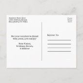 Tekst voor schrijfmachine Geplakt kerstfeest Foto Briefkaart (Achterkant)