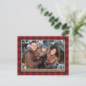 Tekst voor schrijfmachine Geplakt kerstfeest Foto Briefkaart (Staand voorkant)