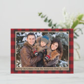 Tekst voor schrijfmachine Geplakt kerstfeest Foto  Feestdagenkaart (Staand voorkant)