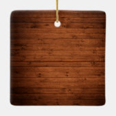 Tekst voor schrijfmachine Kerst Kerst Wood Weddenf Keramisch Ornament (Achterkant)