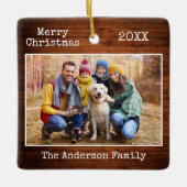 Tekst voor schrijfmachine — Kerst met kersttijd —  Keramisch Ornament (Voorkant)