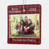 Tekst voor schrijfmachine — kerstfeestserie — foto keramisch ornament (Links)