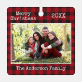 Tekst voor schrijfmachine — kerstfeestserie — foto metalen ornament (Voorkant)