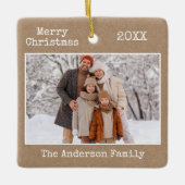 Tekst voor schrijfmachine - Merry kerstkraft serie Keramisch Ornament (Voorkant)