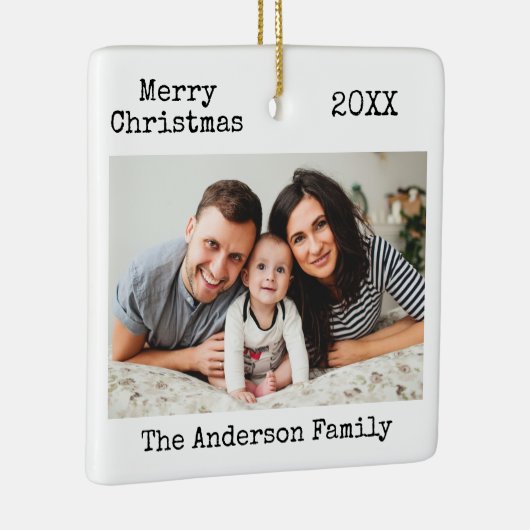 Tekst voor schrijfmachine - pretserie - kerstfamil keramisch ornament (Rechts)