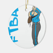 TEKST VOOR SOFTBALL GIRL PITCHER KERAMISCH ORNAMENT (Links)