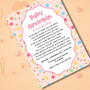 Tekst voor uitnodiging voor baby sprinkle voor mei