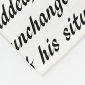 Tekst voor voorrang en vooroordeel fleece deken (Hoek)