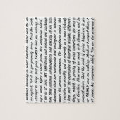 Tekst voor voorrang en vooroordeel legpuzzel (Verticaal)