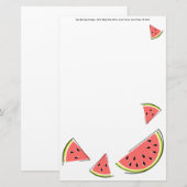 Tekst voor watermeloenen briefpapier (Voorkant / Achterkant)