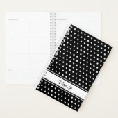 Tekst voor zwart wit opschrift puntenstreep planner (Display)