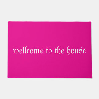 Tekst Welkom Deurmat - Stijlvolle Entryway Rug
