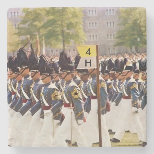  tekst West Point Cadets Stenen Onderzetter (Voorkant)