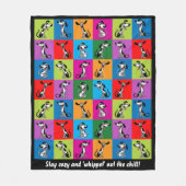 tekst Whippet Wonderland Gezellig Fleece Deken (Voorkant)