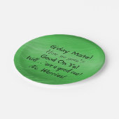 Tekst wijzigen - Aussie Slang Conversation 7" Papieren Bordje (Gekanteld)