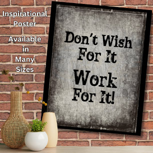 Tekst wijzigen - Geen wens voor IT-werk Poster