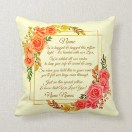Tekst wijzigen Naam toevoegen Cream Floral I Hug W Kussen