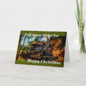 Tekst wijzigen Naam toevoegen Stoomtrein Happy Chr Kaart (Voorkant)