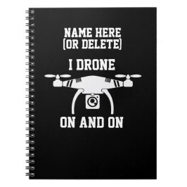 Tekst wijzigen of Naam toevoegen, ik drone aan en  Notitieboek