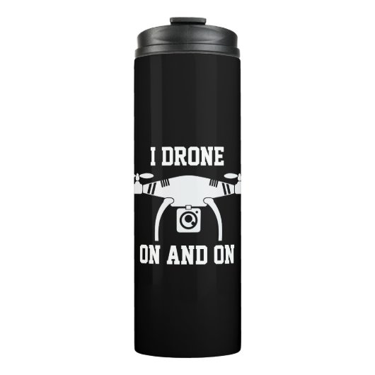 Tekst wijzigen of Naam toevoegen, ik drone aan en Thermosbeker (Voorkant)