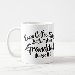 Tekst zelfs koffie beter wijzigen - opa koffiemok