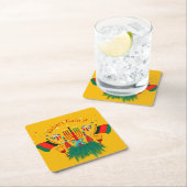 Tekstaanpassing Kwanzaa Partij bewerken Kartonnen Onderzetters (Insitu)