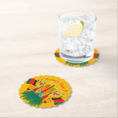 Tekstaanpassing Kwanzaa Partij bewerken Kartonnen Onderzetters (Insitu)