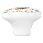 Tekstartikelen Coffee Cup Naam Keramische Knop (Zijkant)