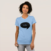 Tekstballon voor strips met eigen tekst t-shirt (Voorkant volledig)