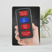 Tekstbellen voor verjaardagsfeestbericht kaart (Staand voorkant)