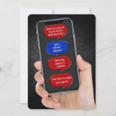 Tekstbellen voor verjaardagsfeestbericht kaart (Voorkant)