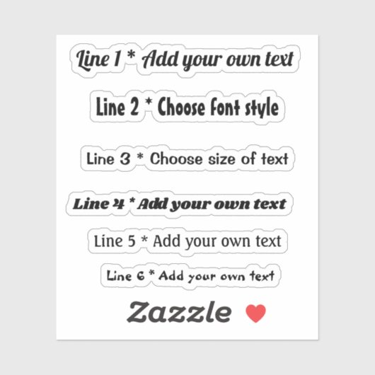 Tekstberichten Sticker (Vel)